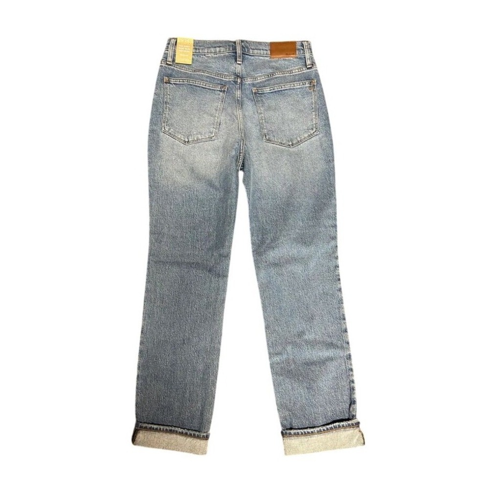 Madwell Slim Boyjean Women's 26 Blue NWT‎ High Rise Straight Leg Denim - Picture 2 of 4